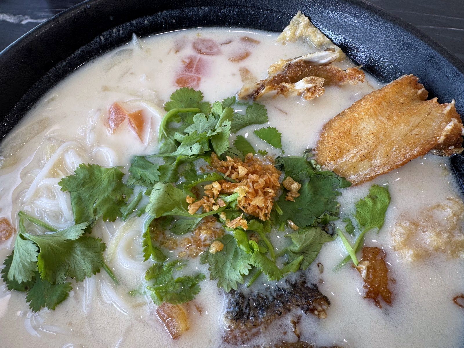 milky broth bowl
